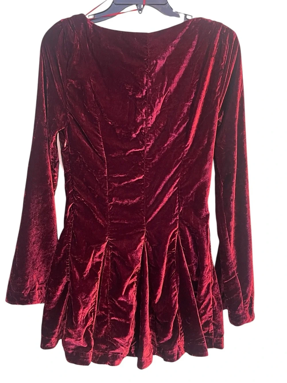 NWT- Free People Linney velvet mini dress. Size small? See measurements below. - Picture 7 of 12